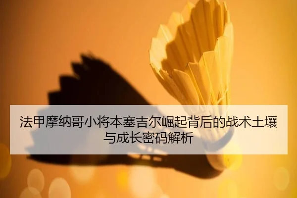法甲摩纳哥小将本塞吉尔崛起背后的战术土壤与成长密码解析